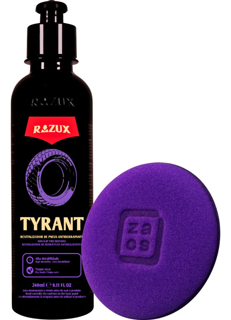 Tyrant Revitalizador De Pneus Antiderrapante Razux Aplicador