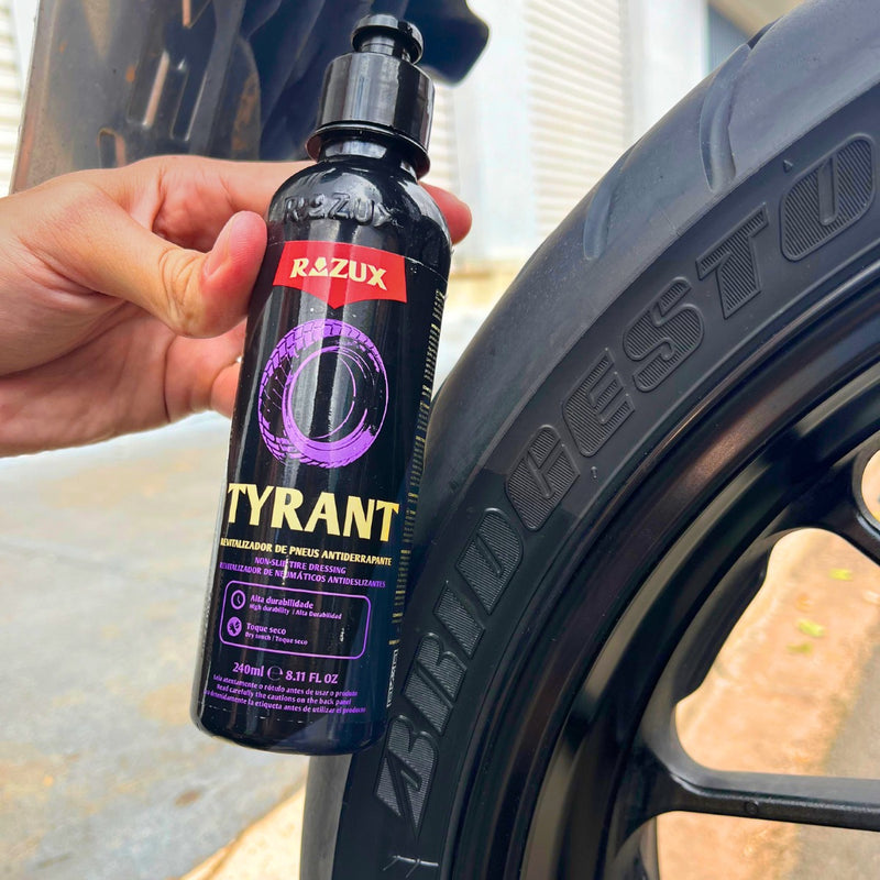 Tyrant Revitalizador De Pneus Antiderrapante Razux Aplicador